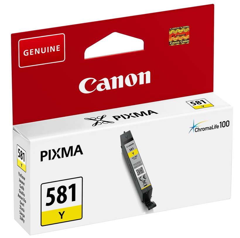 Tinta Canon CLI-581Y, amarillo