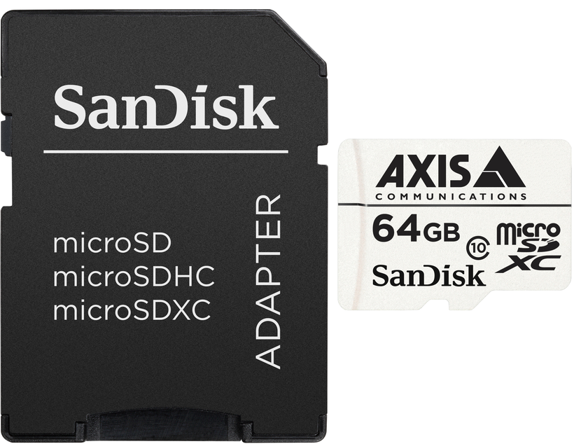 Carte microSDXC 64 Go AXIS Surveillance