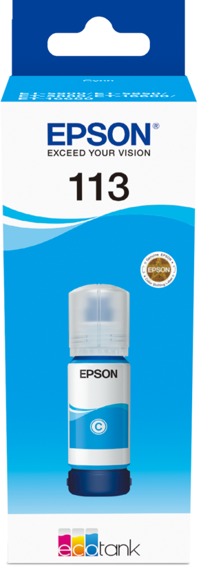 Pigmento tinta Epson 113 EcoTank cian