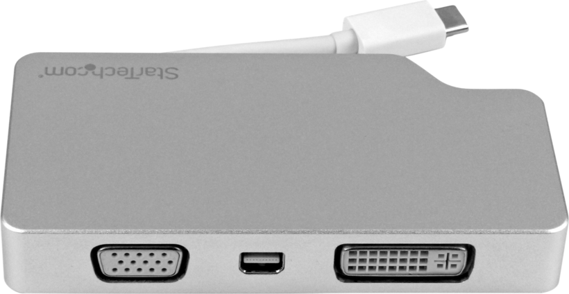 Adapt. USB tipo C - HD15/DVI/HDMI/miniDP