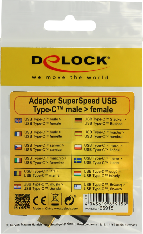 Adaptér Delock USB typ C