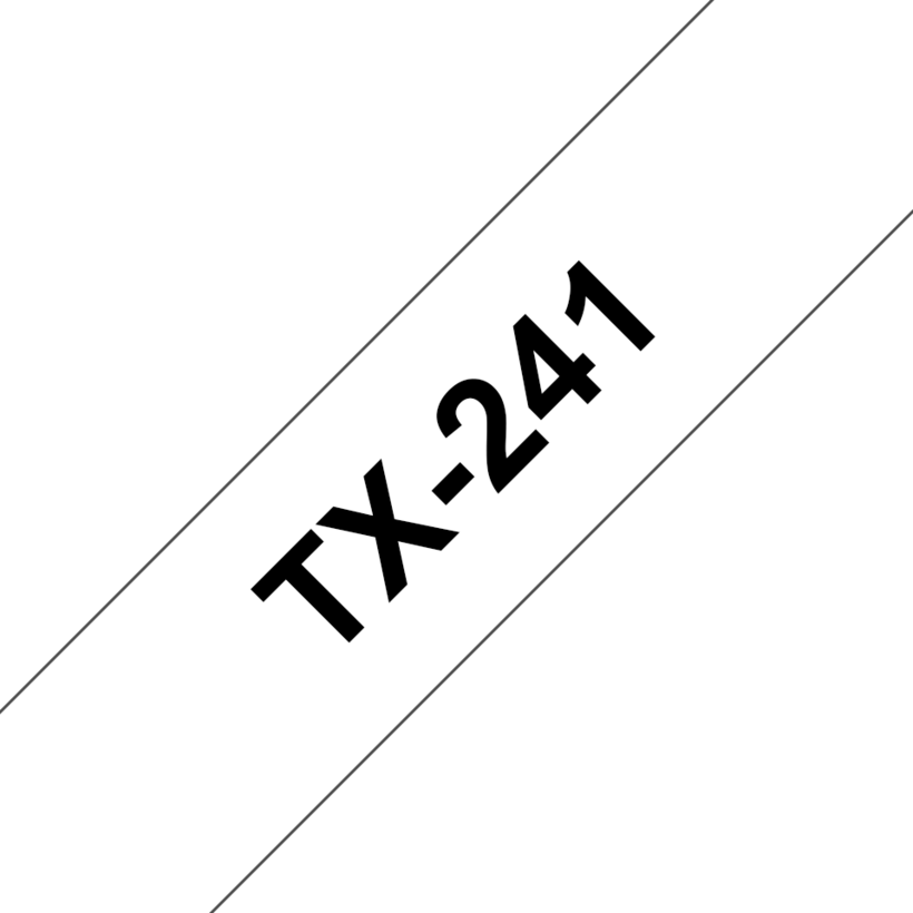 Brother TX-241 18mmx15m Schriftband weiß