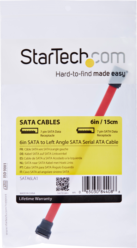 Kabel SATA wt - SATA wt 90°lewy 0,15 m