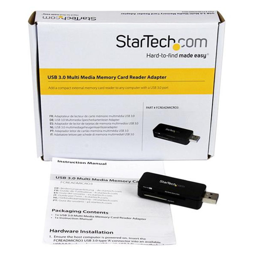 Leitor cartões memória StarTech USB3.0