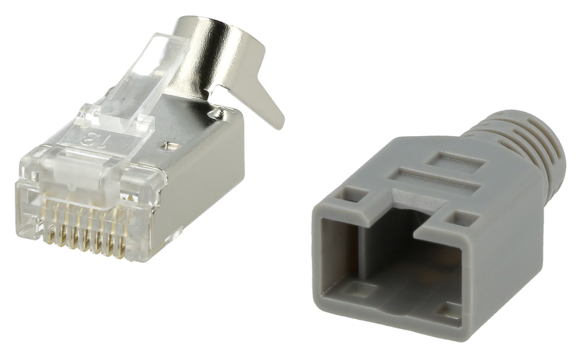 Connector RJ45 Cat6a STP Grey 100-pack