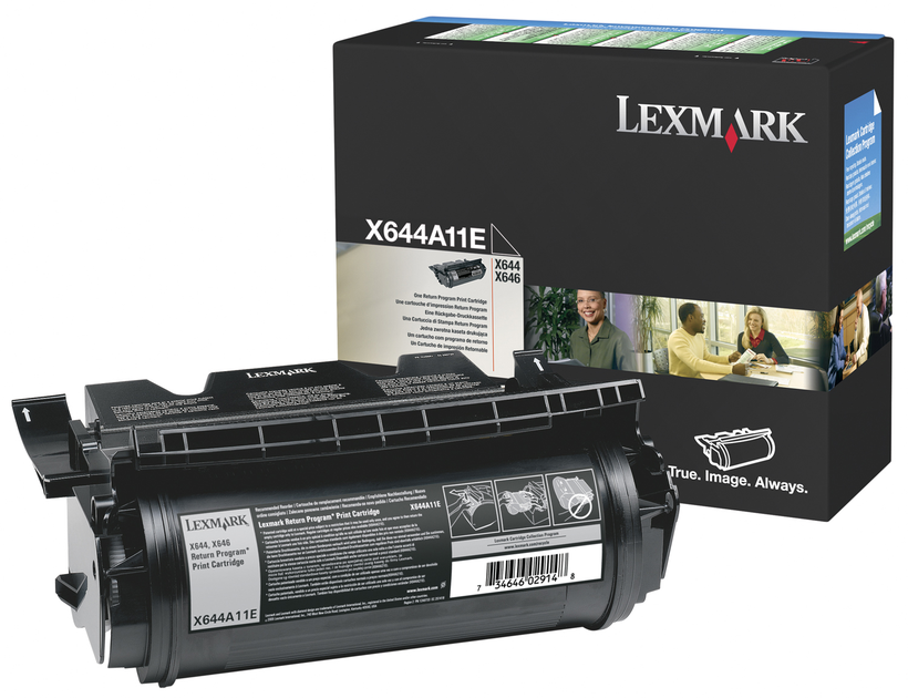Toner zwrotny Lexmark X64x czarny