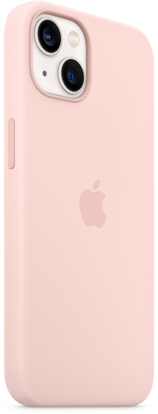 Coque silicone Apple iPhone13 rose craie