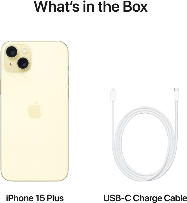 Apple iPhone 15 Plus 512 Go, jaune