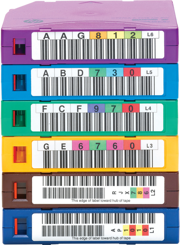 Ultrium LTO-6 RW Barcode-Label