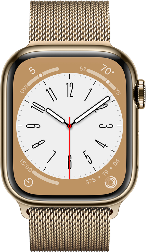 Apple Watch S8 GPS+LTE 41mm Steel Gold