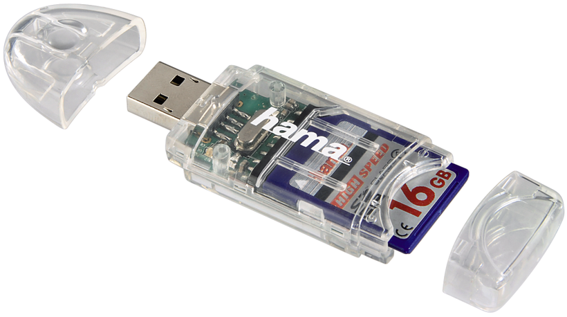 Hama USB 2.0 SD/microSD Kartenleser
