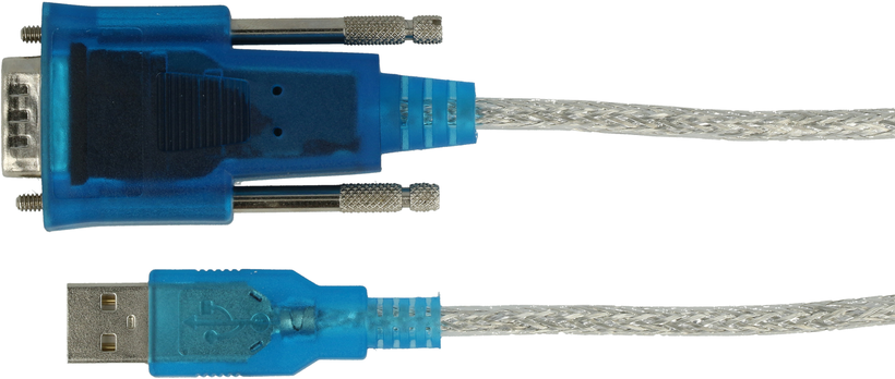 Adaptateur DB9 m. (RS232)-USB A m. 1,7 m
