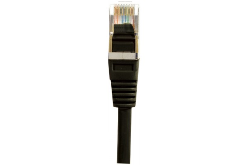 Câble patch RJ45 F/UTP Cat5e noir 1 m
