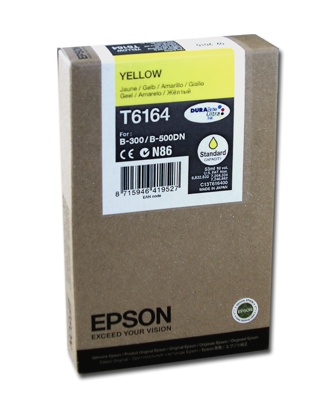 Inkoust Epson T6164, žlutý