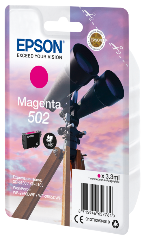 Inchiostro Epson 502 magenta