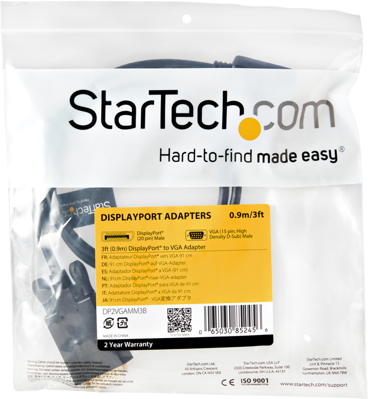 StarTech DisplayPort - VGA Kabel 0,9 m