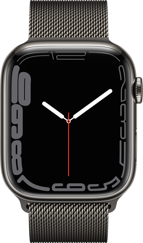 Apple Watch S7 GPS+LTE 45mm Stahl grau