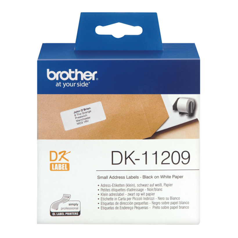 Brother 62x29mm Adress-Etiketten weiß