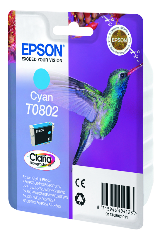 Epson T0802 Ink Cyan