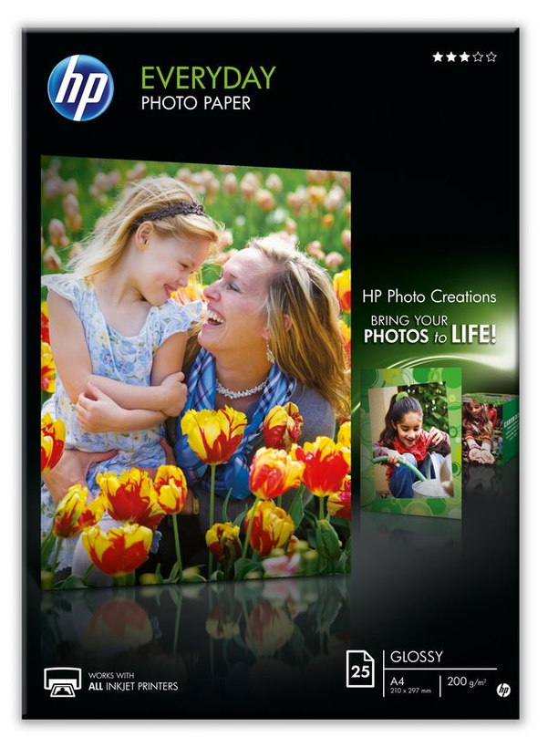 Papel foto lustroso Everyday HP Q5451A