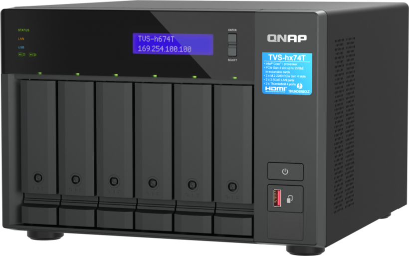QNAP TVS-h674T 32GB 6-bay NAS