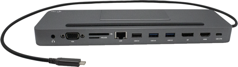 i-tec Ergonomic USB-C - VGA+HDMI+DP Dock