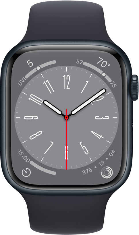 Apple Watch S8 GPS 45mm alu. medianoche