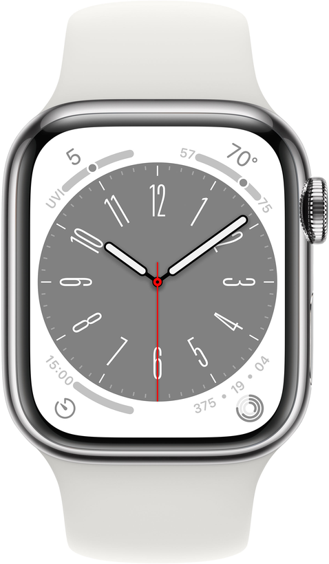 Apple Watch S8 GPS+LTE 41mm Steel Silver