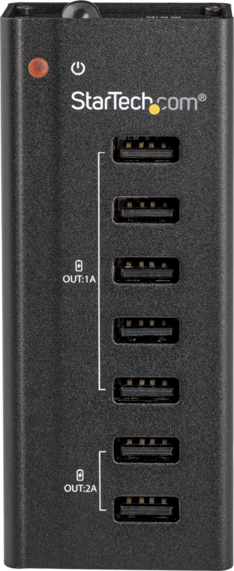 StarTech USB töltőállomás 7 port, fekete