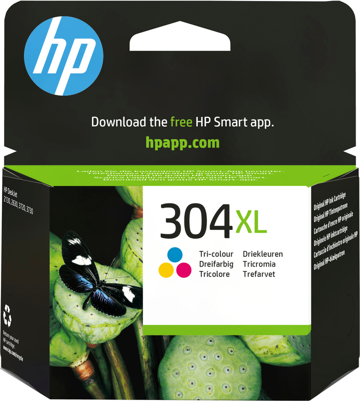 HP 304XL tinta, háromszínű
