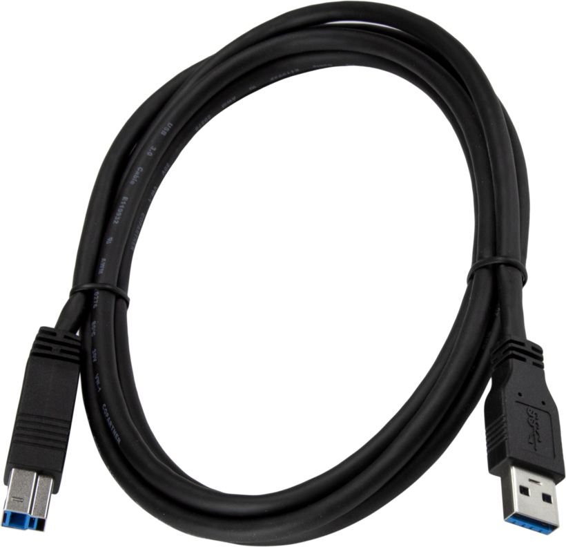 USB-A 3.0 - B m/m kábel 2 m, fekete