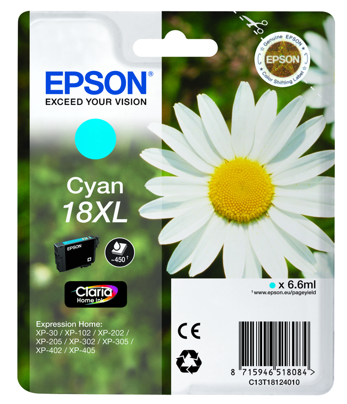 Epson 18 XL tinta cián