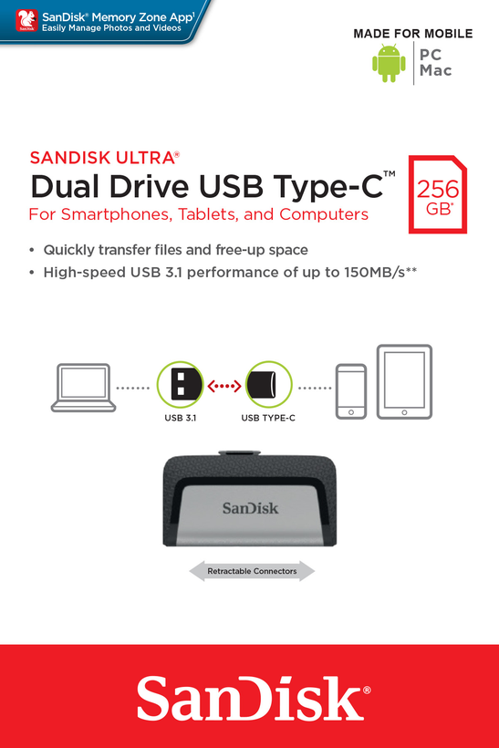 Clé USB 32 Go SanDisk Ultra Dual Drive