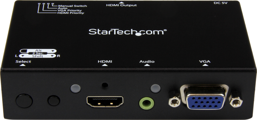 Sélecteur StarTech 2:1 HDMI/VGA:HDMI