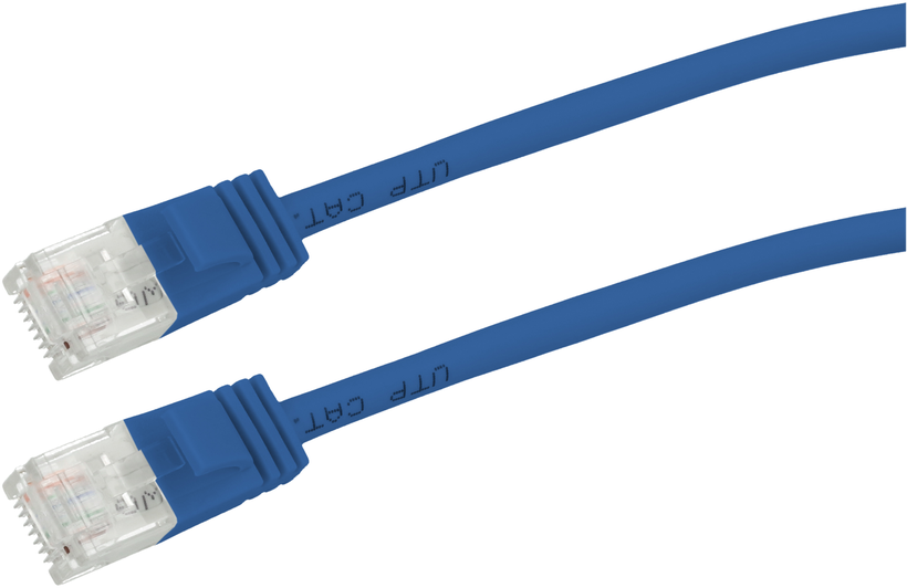 Câble patch RJ45 U/UTP Cat6a 10 m bleu