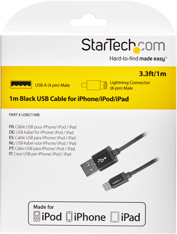 StarTech USB-A - Lightning Cable 1m
