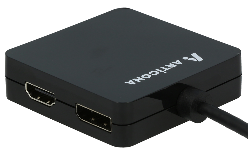 Adaptateur USB-C m. -VGA/DVI/HDMI/DP f.