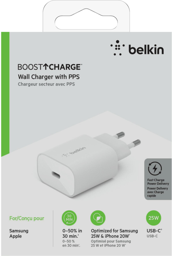 Adaptador carregamento Belkin 25 W USB-C