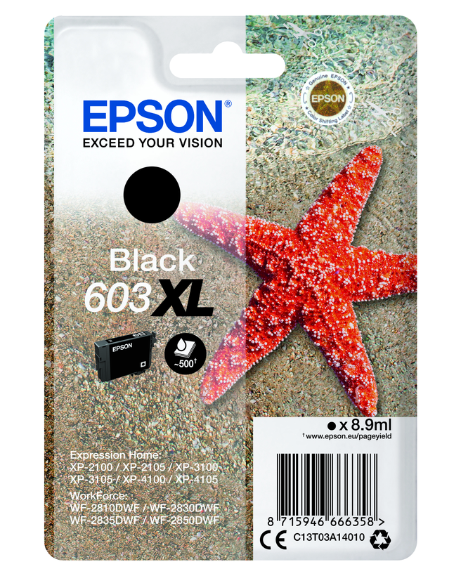 Tinteiro Epson 603 XL preto