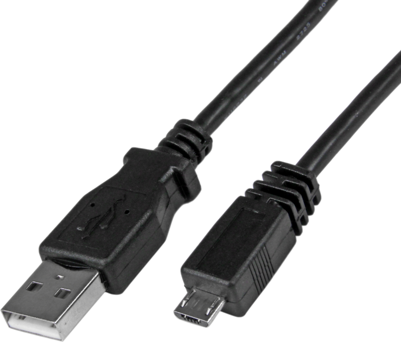 Cable USB 2.0 m(A)-m(microB) 1 m, negro