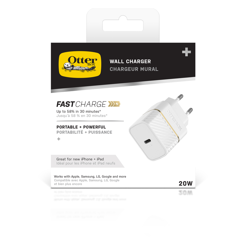 OtterBox 20W Premium Wall Charger White