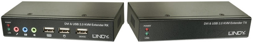 LINDY DVI+USB Cat6 KVM Extender 50m