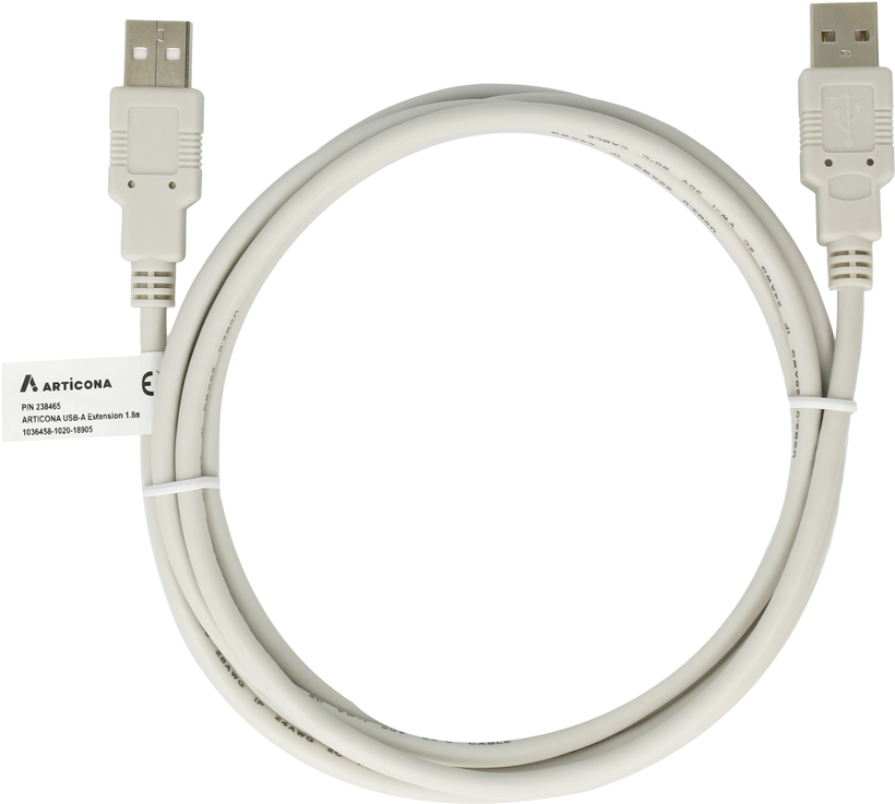 USB kabel 2.0, st(A)-st(A), 3 m, grijs