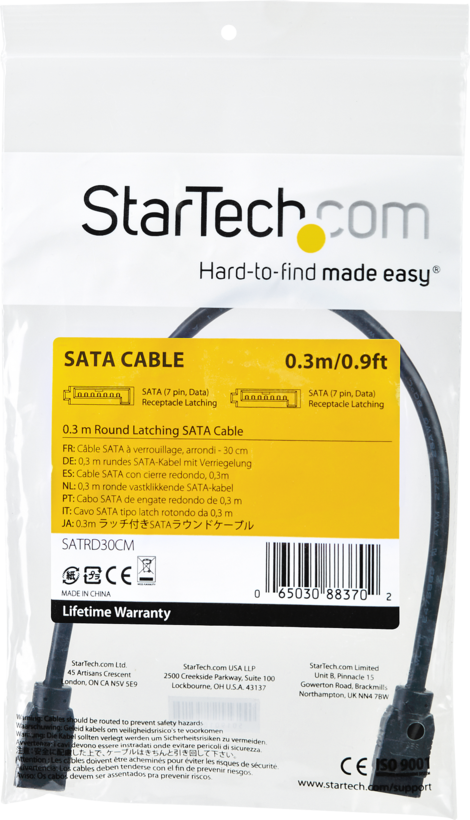 Câble SATA m. - SATA m. 0,3 m