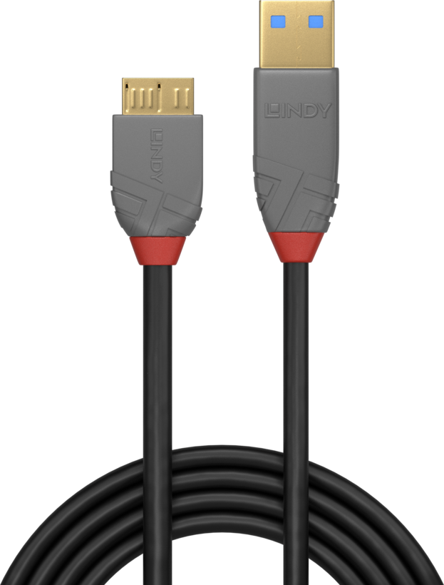 Cable LINDY USB tipo A - Micro-B 0,5 m