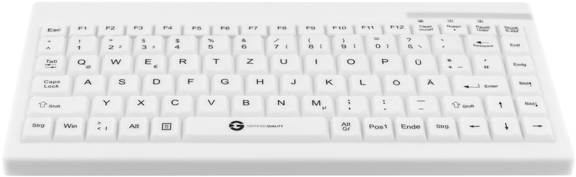 GETT GCQ CleanType Compact Tastatur weiß