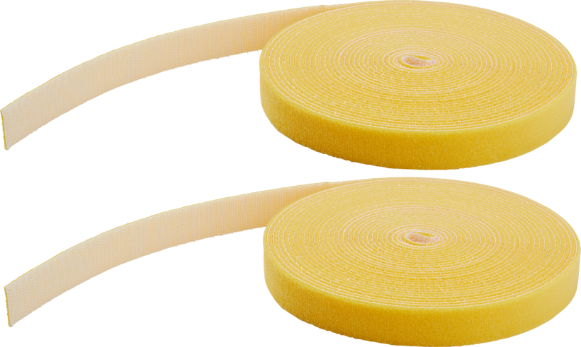 Rotolo fasciacavi 15.000 mm giallo 2x