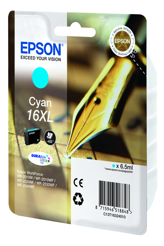 Epson 16XL tinta cián