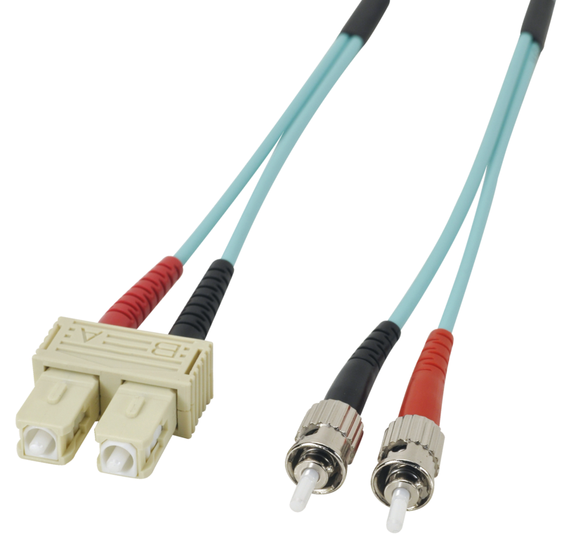 Cable patch dúplex FO SC-ST 1 m 50/125µ