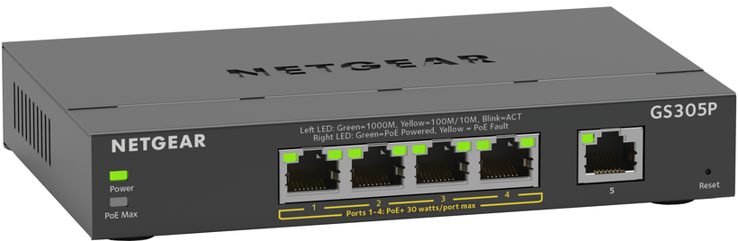 NETGEAR GS305Pv2 PoE gigabites switch